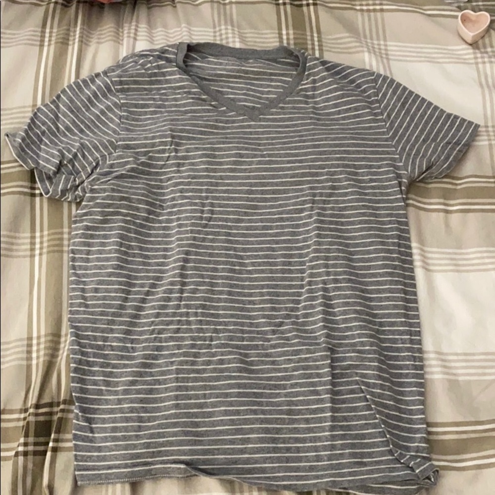 Worn Old Navy Striped Tee: Size: M